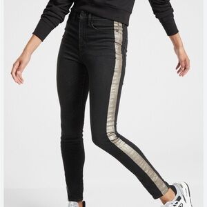 ATHLETA SCULPTEK ULTRA SKINNY METALLIC JEAN